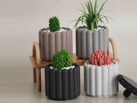 Molde silicona alhajero grande ondulado